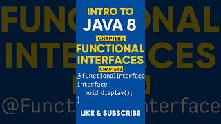 Java 8 Chapter 3 🔥 What is a Functional Interface? #java8
