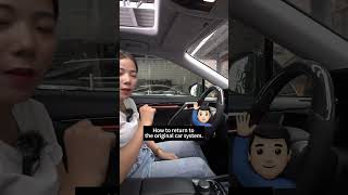 How to switch between Android system and original car system on the Lexus RX Android screen.