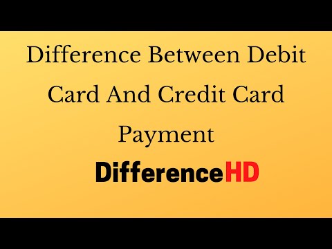 Difference Between Debit Card And Credit Card Payment - Credit Vs Debit Card 🥊