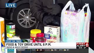 Here's what to bring to First Alert 6's 'Stuff the Truck' food and toy drive Tuesday