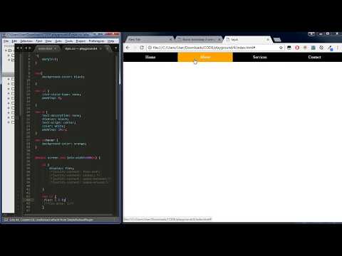 navbar using flexbox (CSS)