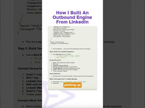 How I Built An Outbound Engine From LinkedIn
