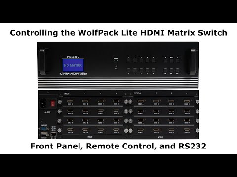 Ways to control WolfPack Lite HDMI Matrix Switcher