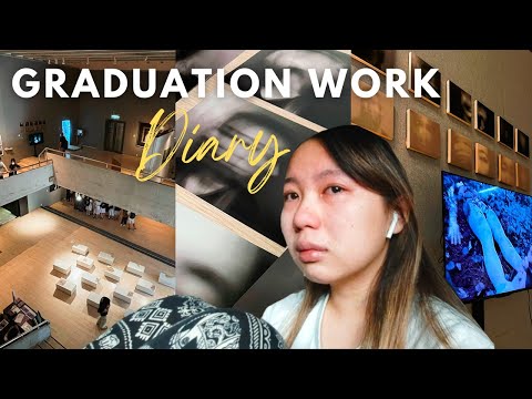 Graduation Artwork Diary | mental breakdown, put all-nighters, brutal reality (cc subs)