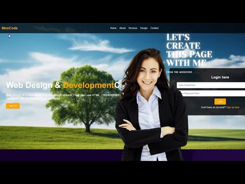 Lets create this beautiful page with me using HTML & CSS - MonCode