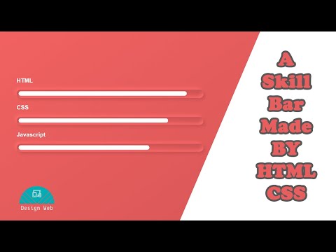 CSS skill bar web design || Neumorphic Design