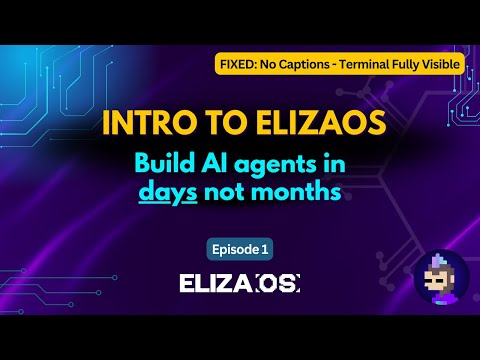 ElizaOS Explained: Build AI Agents in Days Not Months (FIXED Terminal View – No Captions) (Ep 1)