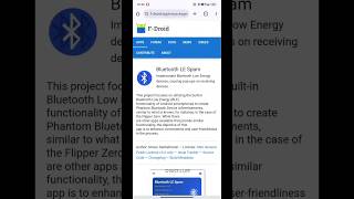 How to Download Blutooth LE Spam || Bluetooth Spammer #shorts #youtubeshorts #hacks