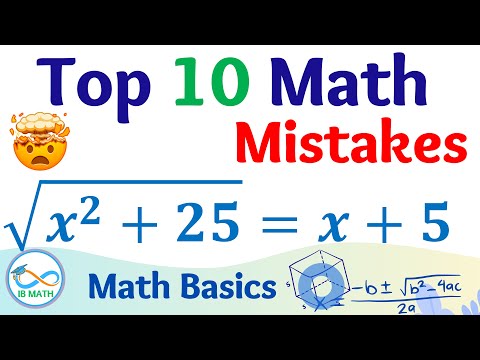 Dear Students,  STOP Making These Math Mistakes | IB Math