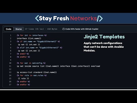 Network Automation Series - Ep 7, Jinja templates and static routing