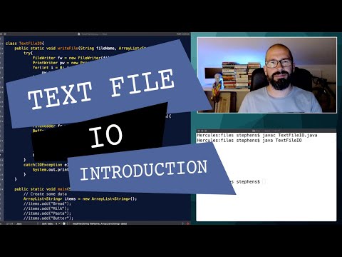 Java Text File I/O Introduction
