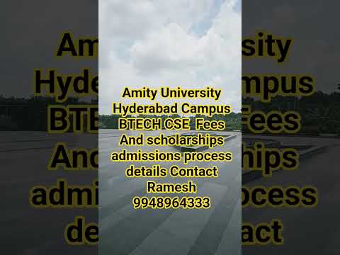 Amity University Hyderabad Admission Process Scholarship details #hyderabad #amityuniversity #amity