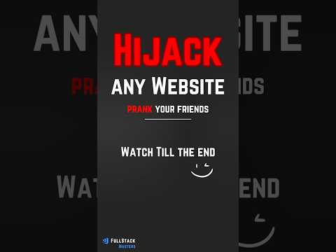 Hijack any Website | Prank your friends |#webdevelopment #webdevelopmenttips #developertools #coding