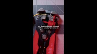 Automatic wire strippers are great! #tools #electronics #tips #makerupdate
