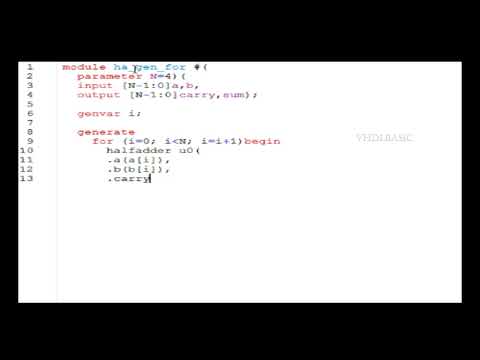 For loop inside generate statement in Verilog