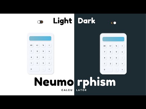 Neumorphism UI Calculator with Theme Toggle