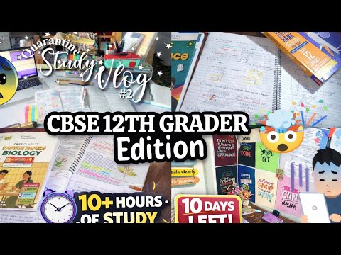 Physics made me Cry 😭 *Studying 10 Hours* 🔥💪 CBSE 12TH GRADER 📚