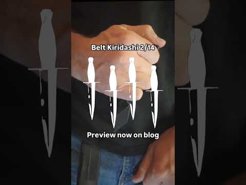Bon jour. Kiridashi Belt Knfe drops 2/14 at 3pm EST. First look on our blog NOWblktriangle.com/blog