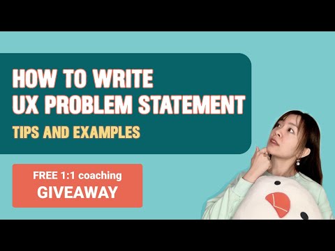 How to create a UX problem statement - Templates included!