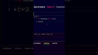 collections and Counter Module in Python #coding #shorts