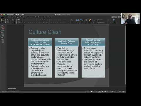 Psychology and the Law Lecture