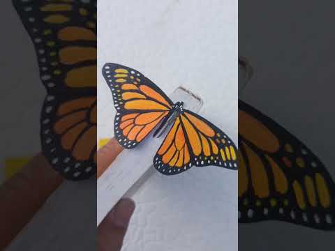 DIY Butterfly Bookmark: How to make one easily! #shorts #diy #short #diycrafts #shortvideo