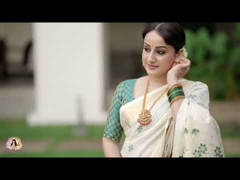 Elegance Draped in Tradition ✨ | Onam Vibes in Set Saree 💛🌼പരമ്പരാഗത ഭംഗിയോടെ ഒരു ഓണം ലുക്ക് 🌾✨