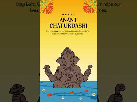 Anant Chaturdashi  🙏 गणपति बाप्पा मोरया! 🙏🙏🙏🙏🙏 तेरा आना हर बार नई रोशनी लाता है,और तेरा जाना...