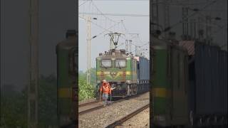 Gangman on duty #indianrailways #gangman #viral #status #train #railtrack #shorts