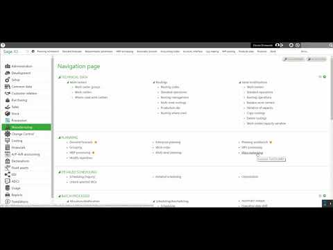 Sage X3 Mass Replanning