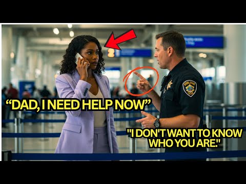 Officer disrespects Black woman at airport—faces shock when her powerful father shows up