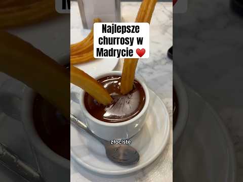 Najlepsze churrosy w Madrycie ♥️ #podróże #jedzenie #czekolada #madryt #foodie #churros #deser