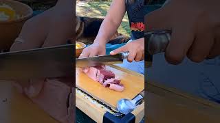 #camping #campingvibes #campinggirl #cooking #girlforestlife #girlbuildingbushcraftlife #nature  4
