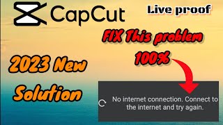 Capcut no internet connection problem. Capcut problem fix 100%. Capcut video editor.