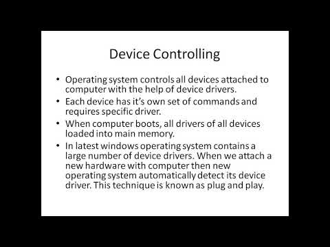 operating system functions