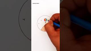 scenery easy drawing | 🧡 drawing insiders #DrawIndiaGrowIndia #shorts
