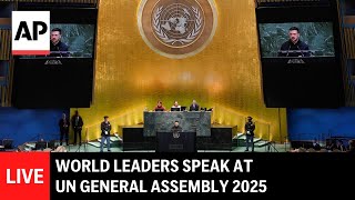 LIVE: World leaders speak at UN General Assembly 2025 Day 2