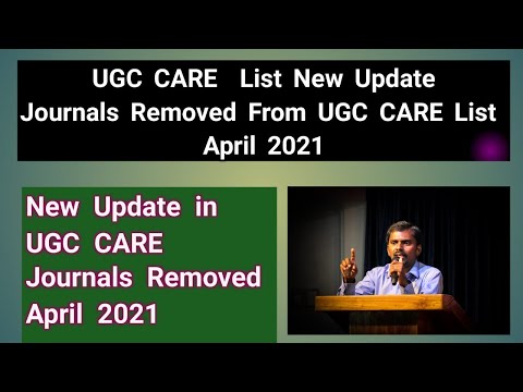 UGC CARE Journal Removed List - April - 2021 | Journal Removed from UGC CARE List | Milton Joe