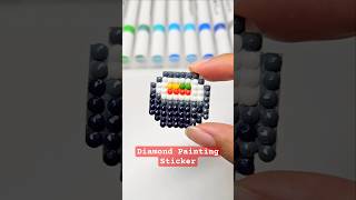 Making cute maki 🍣 sushi sticker using diamond painting #sticker #pixelart #diamondpainting