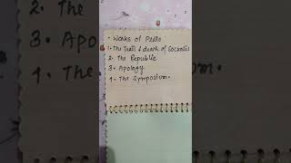 #important works of#PLATO #NET #EXAM# 2022 #JURISPRUDENCE#
