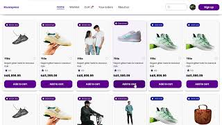 Musexchange E-commerce responsive web app UI