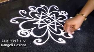 muggulu designs simple | rangoli designs simple free hand | easy free hand rangoli designs, rangoli