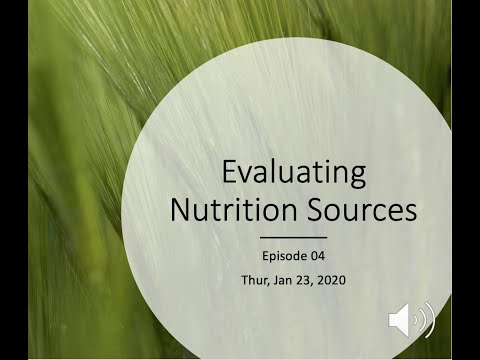 Episode 04 -  Compare Sources of Nutrition Info On the Web
