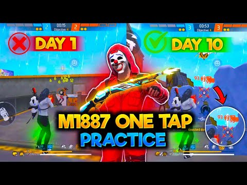 I PRACTICED M1887 ONE TAP FOR 10 DAYS🤯 My Gameplay After 10 Days... 💀