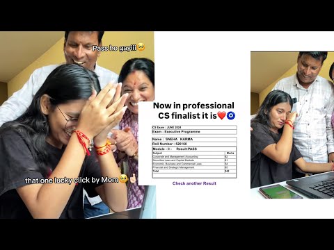 CS RESULT REACTION | Cs Executive Result Reaction | June’24 attempt | Sneha karma |