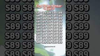 Can you find hidden number ? #quizsolvers #games #findnumbers #hidegame #shorts