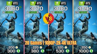RTX 3060 TI vs RTX 3070 vs RTX 3080 vs RTX 3090 I 20 GAMES TESTED!