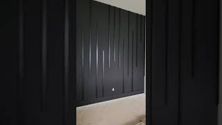 Black Accent Wall for Master Bedroom - Accent Wall Ideas #shorts
