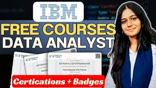 IBM 5 FREE Data Analyst Courses + Certification | With Guided Projects