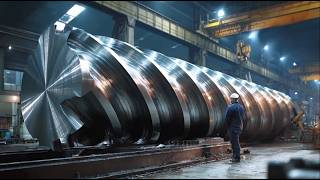 50+ Modern Manufacturing and Engineering Breakthroughs. How Large Shaft Is Made By Heavy CNC Lathe